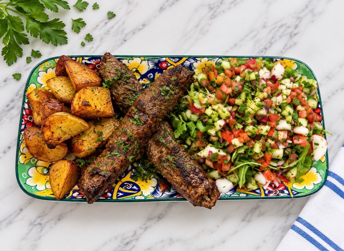 Kebob skewer at Nagila Moroccan Cuisine